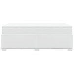 vidaXL Sommier à lattes de lit avec matelas Blanc 90x200 cm Similicuir