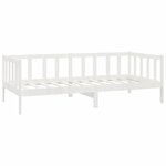 vidaXL Lit de jour sans matelas avec tiroirs 90x200 cm blanc