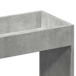 vidaXL Buffet haut gris béton 92x33x140 cm bois d'ingénierie