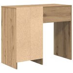 vidaXL Bureau chêne artisanal 90 x 37 5 x 75 cm Bois d'ingénierie