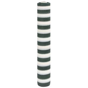 vidaXL Filet brise-vue vert et blanc 1 2x10 m PEHD 75 g/m²