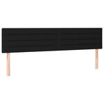 vidaXL Sommier à lattes de lit avec matelas LED Noir 160x200 cm Tissu