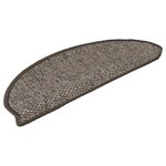 vidaXL Tapis d'escalier autocollants 30 Pièces 65x21x4 cm marron beige