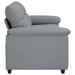 vidaXL Canapé à 2 places gris clair 140 cm tissu