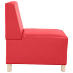 vidaXL Unité de Sofa Modulaire Sans Accoudoirs 2 Pièces Rouge