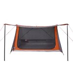 vidaXL Tente de camping 2 personnes gris et orange imperméable