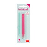 Legami REFCPP0005 - Set de 2 recharges pour stylo à encre gel Lovely Friends - Encre rose