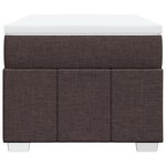 vidaXL Sommier à lattes de lit avec matelas Marron foncé 80x200 cm