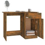 vidaXL Bureau Chêne fumé 100x50x76 cm Bois d'ingénierie