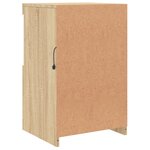 vidaXL Buffet avec lumières LED chêne sonoma 41x37x67 cm