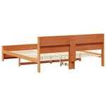 vidaXL Cadre de lit Brun cire 180 x 200 cm Bois d'ingénierie