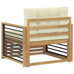 vidaXL Canapé d’extérieur Polyester Blanc
