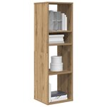 vidaXL Bibliothèque chêne artisanal 34x31x112 cm bois d'ingénierie