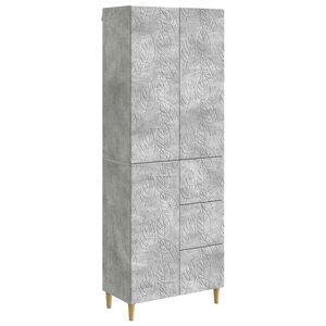 vidaXL 2 Pièces Gris béton