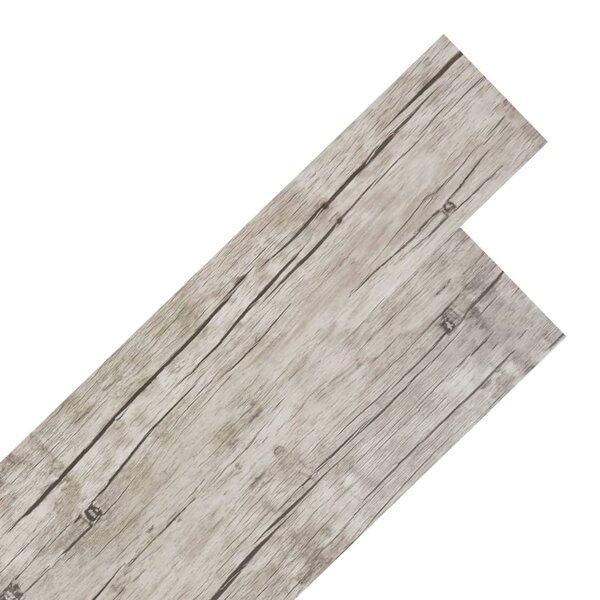 vidaXL Planche de plancher PVC autoadhésif 5 02 m² 2 mm Chêne délavé
