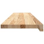 vidaXL Marches d'escalier 2 Pièces non traité bois de chêne massif