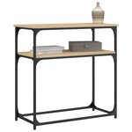 vidaXL Table console chêne sonoma 75x35 5x75 cm bois d'ingénierie