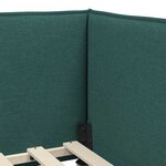 vidaXL Cadre de lit d'angle Vert foncé 80 x 200 cm Velours