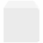 vidaXL Meuble TV mural 59 5 x 31 x 30 cm Blanc brillant