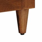 vidaXL Cabinet de chevet avec tiroir 2 Pièces Marron 40 x 33 x 46 cm