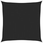 vidaXL Voile d'ombrage 160 g/m² Noir 3 6x3 6 m PEHD