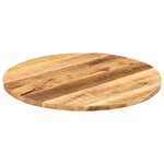 vidaXL Dessus de table Ø 90x2 5 cm rond bois massif de manguier brut