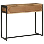 vidaXL Table console Marron 90 x 35 x 75 cm bois de manguier massif