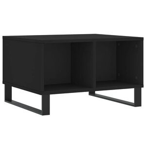 vidaXL Table basse Noir 60x50x36 5 cm Bois d'ingénierie