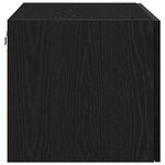Cabinet mural vidaXL Noir Chêne 70x42 5x40 cm en bois d'ingénierie