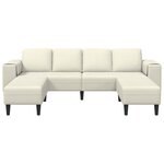 vidaXL Canapé de salon 3 Pièces Crème 250 x 188 x 76 cm