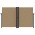 vidaXL Auvent latéral rétractable taupe 160x1200 cm