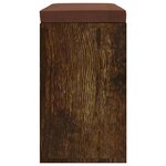 vidaXL Banc à chaussures Chêne fumé 103x30x48 cm Bois d'ingénierie