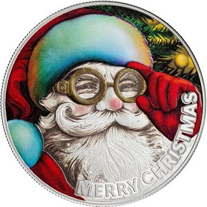 Pièce de monnaie en Argent 500 Francs g 15.57 (1/2 oz) Millésime 2025 SANTA CLAUS