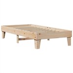 vidaXL Cadre de lit sans matelas 75x190 cm bois de pin massif