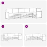 vidaXL Ensemble de canapés d'extérieur 5 pc Naturel