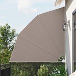 vidaXL Écran de confidentialité pour balcon Taupe 210 x 210 cm tissu