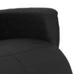 vidaXL Fauteuil inclinable avec repose-pieds noir similicuir