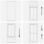 vidaXL Store plissé blanc 95x200 cm largeur du tissu 94 4 cm polyester