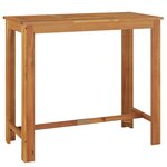 vidaXL Ensemble de bar de jardin 5 Pièces marron bois massif acacia rotin