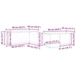 vidaXL Ensemble de tables basses 2 Pièces Gris Sonoma Bois d'ingénierie
