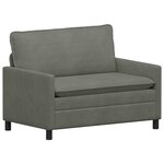vidaXL Ensemble de Canapés 2 Pièces Gris clair Tissu
