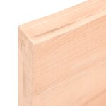 vidaXL Étagère murale 120x50x(2-6) cm bois de chêne massif non traité