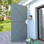 vidaXL Auvent latéral pliable de terrasse Gris 300 x 150 cm