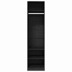 vidaXL Armoire avec étagère avec stockage Chêne noir Bois d'ingénierie