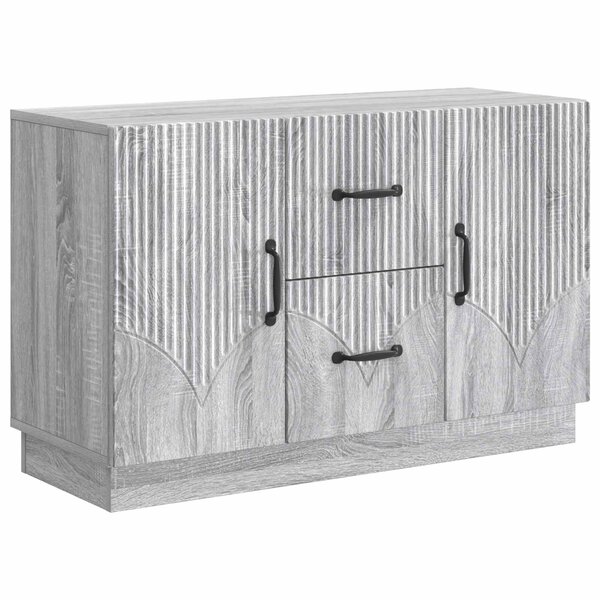 vidaXL Buffet Sonoma gris 89 x 34 5 x 57 cm Bois d'ingénierie