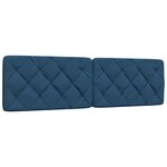 vidaXL Cadre de lit sans matelas bleu 180x200 cm tissu