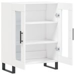 vidaXL Buffet blanc 69 5x34x90 cm bois d'ingénierie