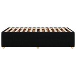 vidaXL Cadre de lit sans matelas noir 90x190 cm simple tissu