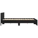 vidaXL Cadre de lit sans matelas noir 150x200 cm