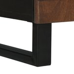 vidaXL Cabinet de chevet 50x33x60 cm Bois massif Noyer